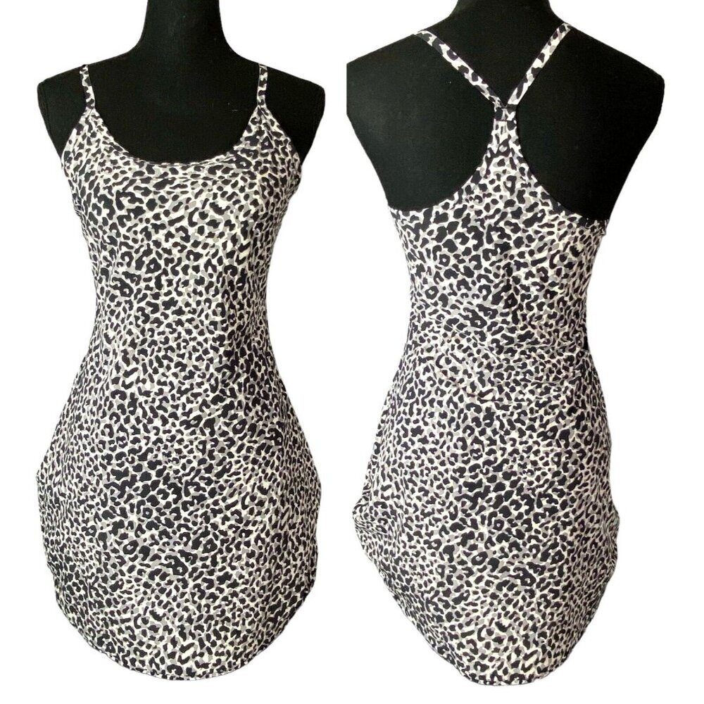 OUTDOOR VOICES Women Snow Leopard Exercise Skort Dress‎ Sz S White Sports 46-7